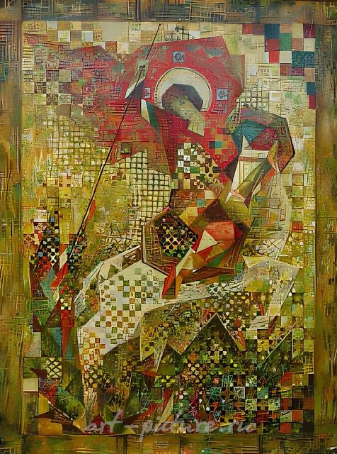 Святой Георгий, 1991, холст, масло, 80х60