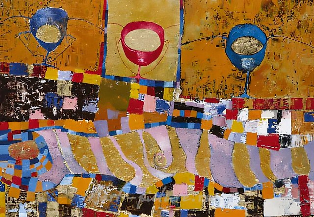 Чаша от Рамзеса IV, 1998, холст, масло, 100 х 70