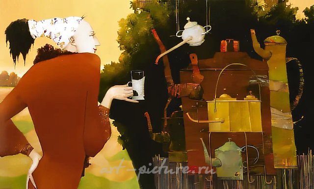 Women`s Choice, 1998, canvas, oil, 65x115