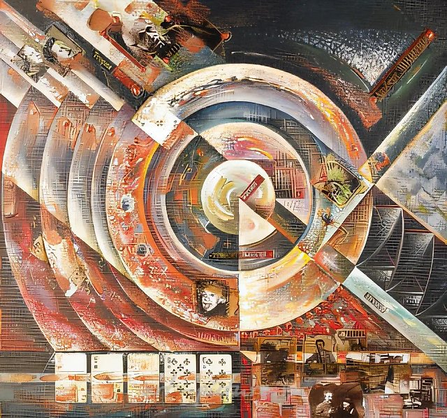 Теория относительности, 1995, оргалит, смешанная техника, 80х82