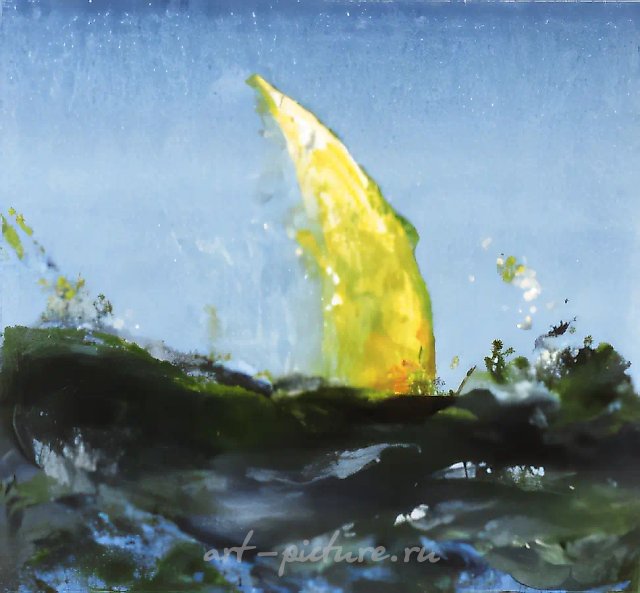 Шторм., 1998, монотипия, 18х20