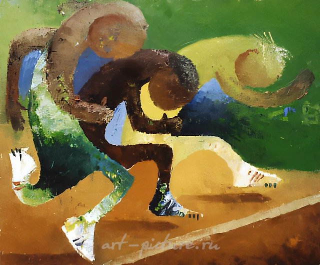 Run, 1997, canvas, oil, 50.5x60.5