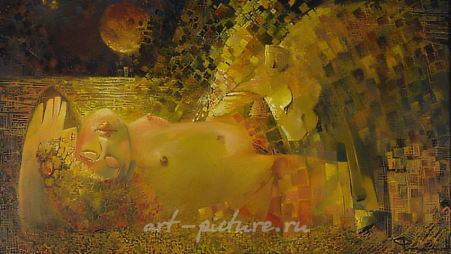 Sleeping on the Beach, 1996, oil on canvas, 68x120