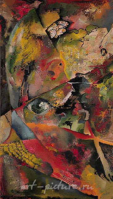 Сон собаки., 1998, холст, масло, 70x40