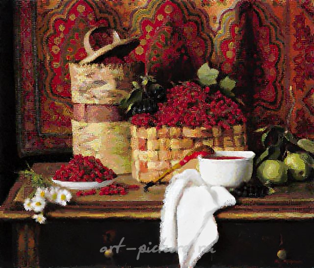 Красная смородина, 1997, холст, масло, 60 х 80