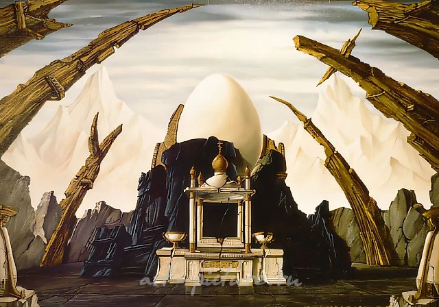 凤凰的重生，1996年，布面油画，70x100厘米