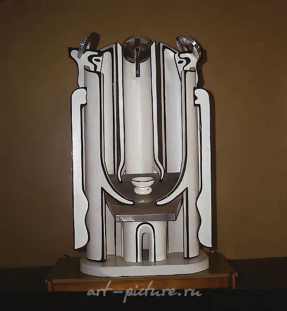 Троица., 1994, дерево, металл, эмаль, 160х80х80