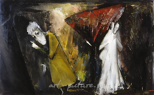 « » No. 1, 1990, canvas, oil, 47x80