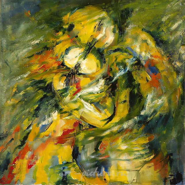 Шелест луны., 1997, холст, масло, 80х80