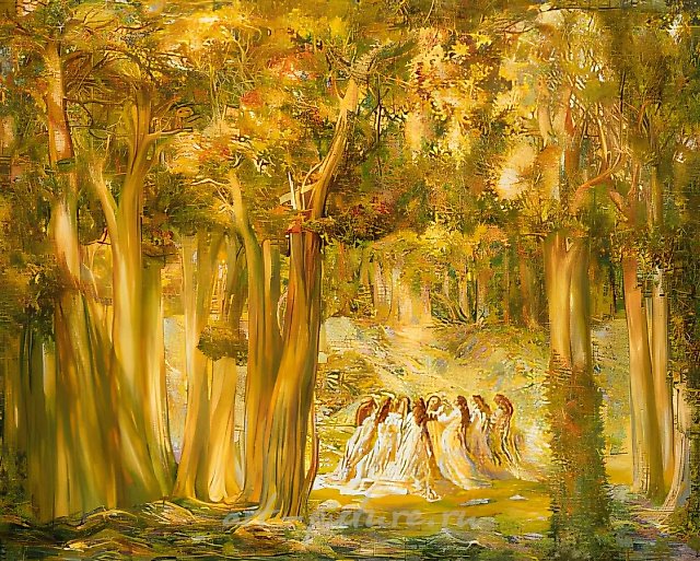 Танец., 1997, холст, масло, 120х150