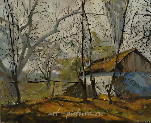 金秋，1997年，布面油画，44×55厘米