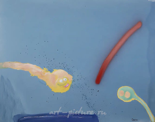 Смерть мухи, 1998, холст, масло, аэрозоль, 180х230