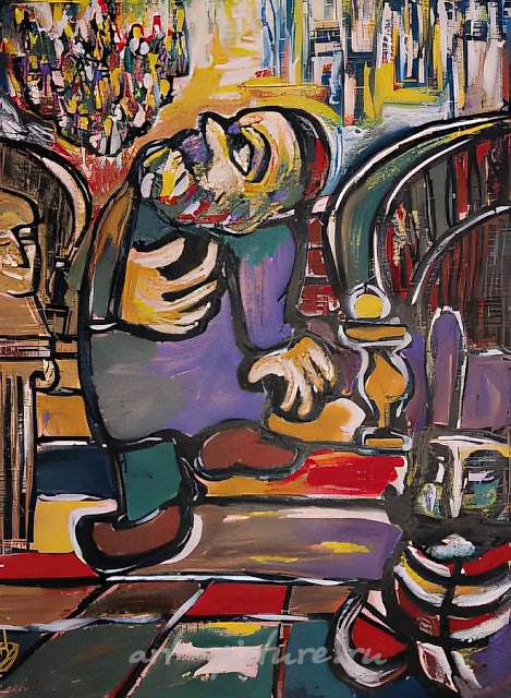Этот праздник жизни., 1991, картон, гуашь, 84х62