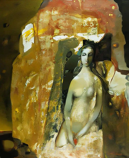 1998年8月，布面油画，95×110