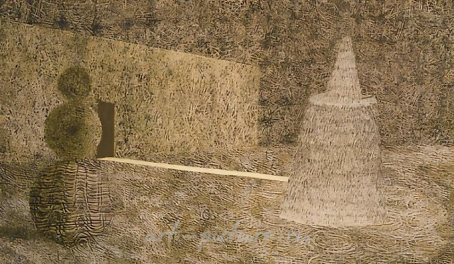Французский сад, 1998, холст, масло, 60х100
