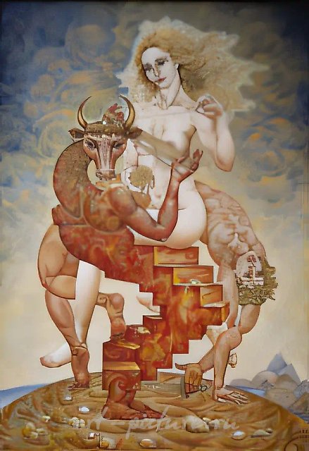 Ариадна., 1995, холст, масло, 130 х 95