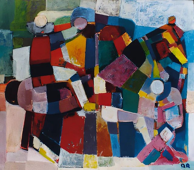 小丑，1976年，布面油画，120×160