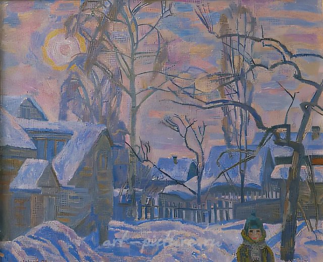 Ваня в Тарусе, 1988, холст, масло, 100 х 120