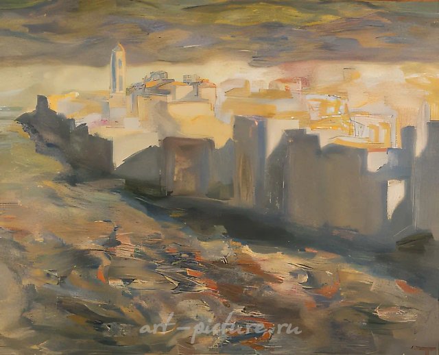 Бурное море, 1993, холст, масло, 160х180