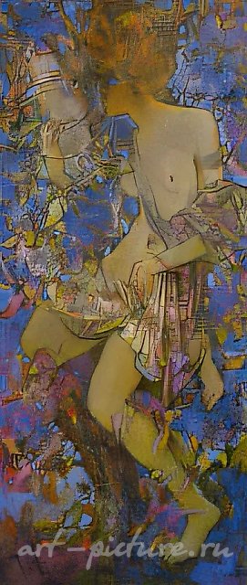 Амазонка, 1998, холст, масло, 60 х 140