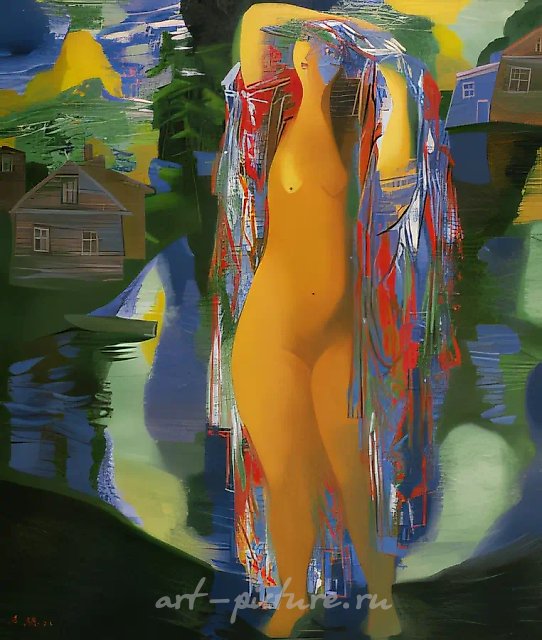 By the Lake, 1993, canvas, oil, 120x140