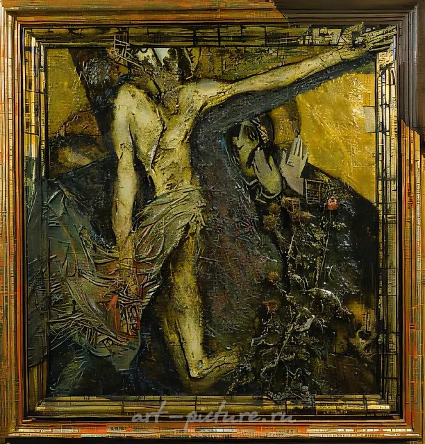 十字架，1998年，布面油画，120x125