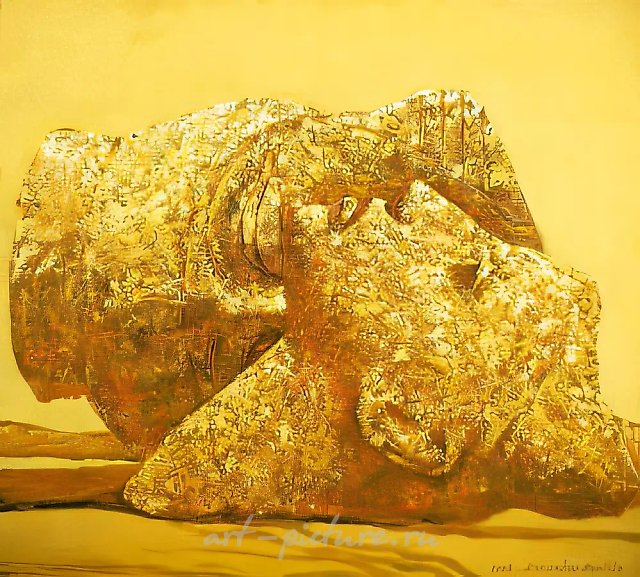 В пространстве, 1998, холст, масло, 100 х 90