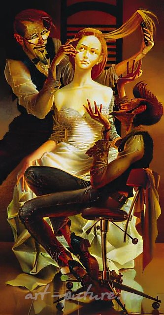 美学家。, 2000年，布面油画，150×80厘米，作者自藏