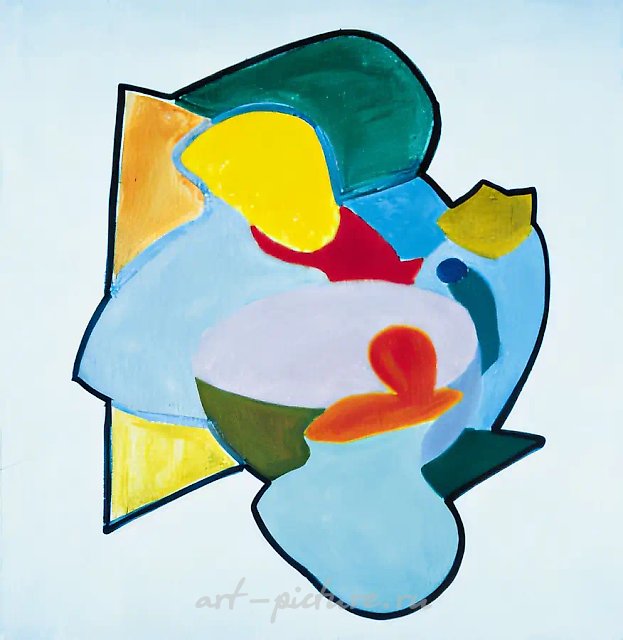 Игры-4, 1992, масло на холсте, 80x80