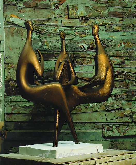 Троица, 1992, бронза, 120x90x80