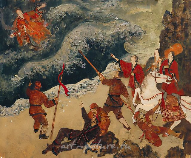 Богиня Суро, 1999, Акрил на доске, 97 Х 80