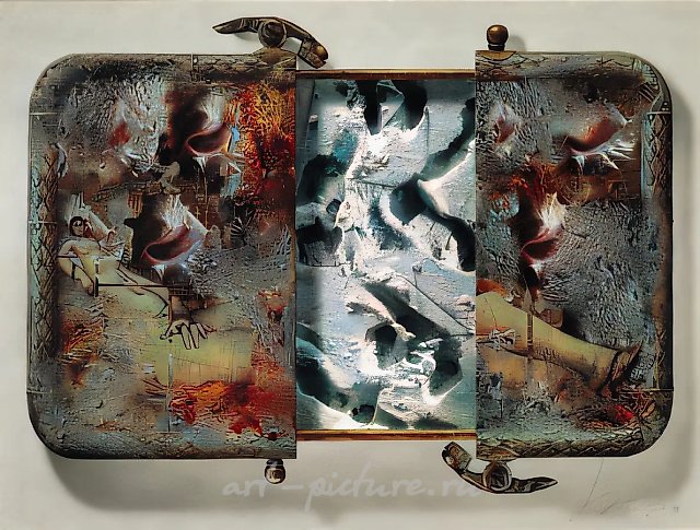 Пенал с кокаином, 1999, Холст, масло, 120 Х 160