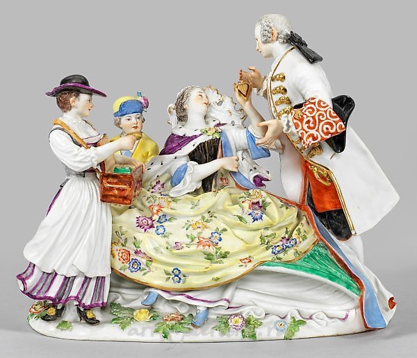 Group of Figures "The Heart Dose Sale". Original title