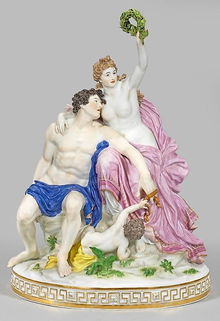 Great rare Meissen figurine group