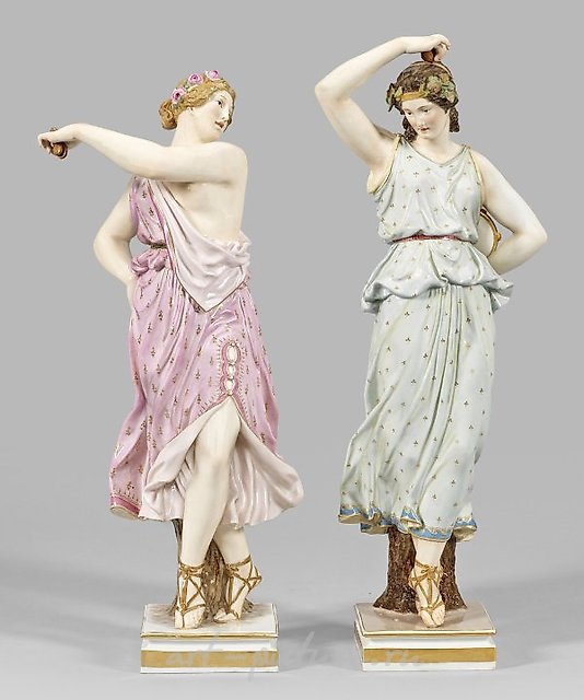 A couple of dancing Vestal Virgins.