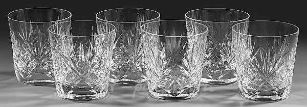 Sentence from six Saint-Louis whiskey glasses "Chantilly"