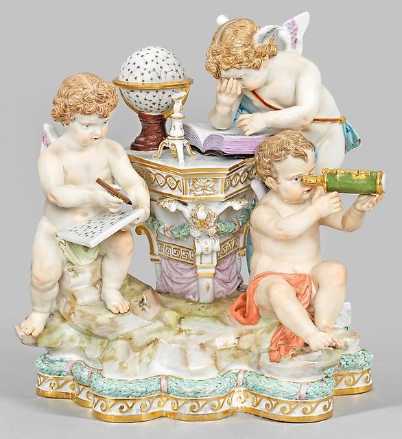 A group of amorini as an allegory of astronomy.