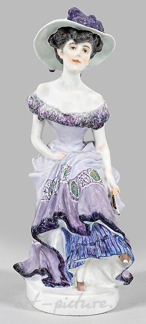 Meissen Art Nouveau Figure "Lady with Fan"