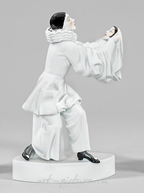 Bajazzo (or Pierrot) with mask.