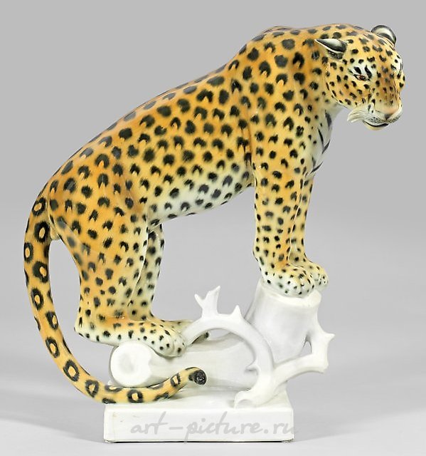Great Art Deco Animal Figure "Leopard"