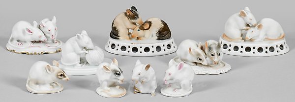 Collection of Mouse Figures and Groups