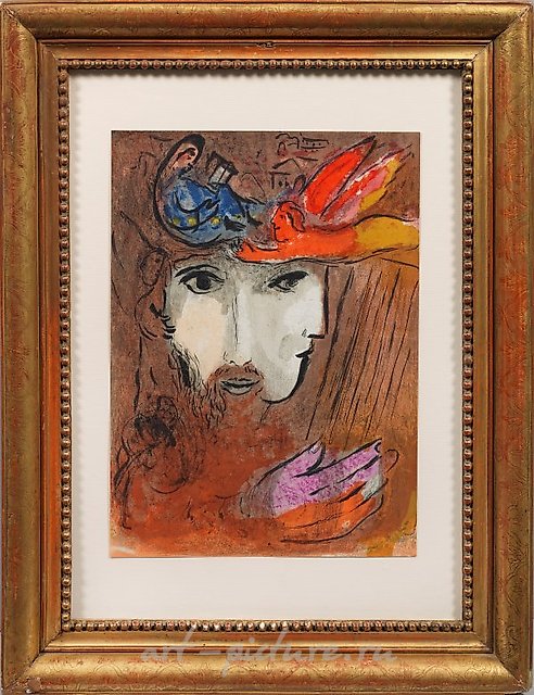 斯马克·夏加尔（Marc Chagall）是艺术界的杰出人物，以其独特而引人入胜的风格而闻名。夏加尔于1887年出生在白俄罗斯的维捷布斯克，他的艺术之旅标志着他对绘画、版画和彩色玻璃等不同媒介的探索。