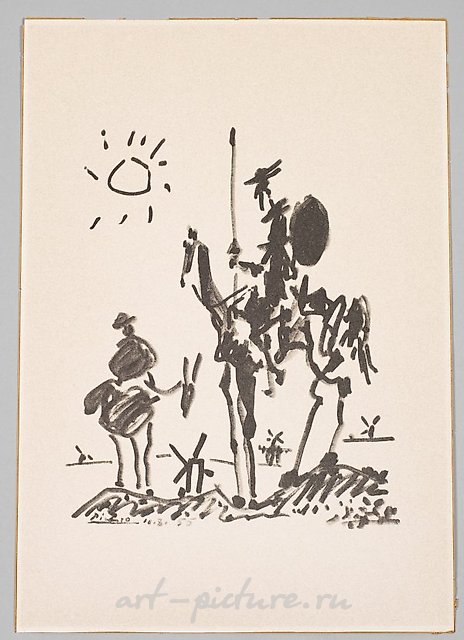 索·毕卡索（Pablo Picasso）是西班牙画家、雕塑家、版画家、陶艺家和舞台设计师，他大部分成年生活都在法国度过。他被广泛认为是20世纪最具影响力的艺术家之一，并共同创立了立体派运动。