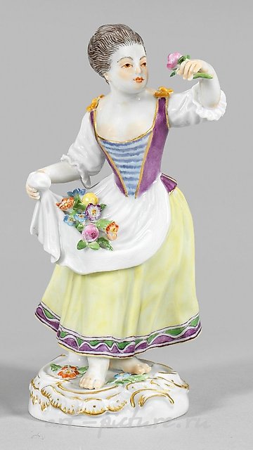Gardener Girl with Flowers