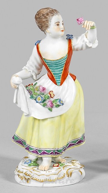 Gardener Girl with Flowers