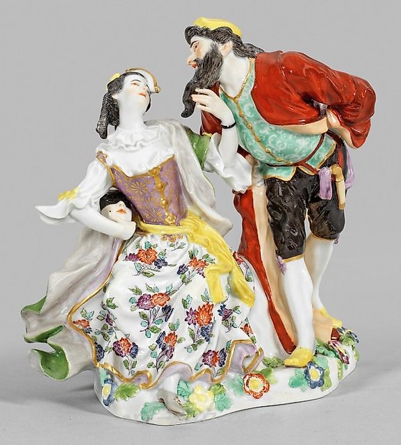 Figure group "Pantalone and Columbine"