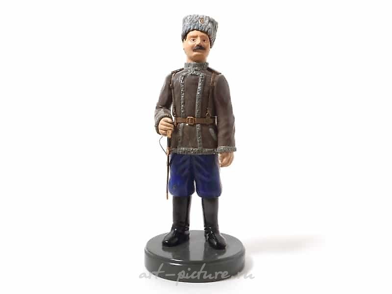 The author's stone sculpture "Stavropol Cossack"
