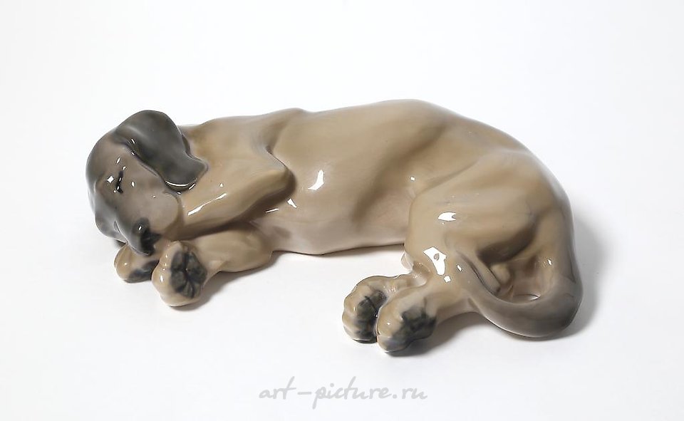 "Dachshund. Denmark, City of Copenhagen, Royal Copenhagen."