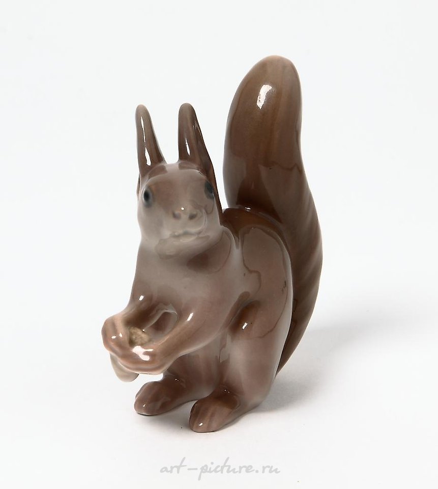 "Squirrel. Denmark, City of Copenhagen, Bing & Grondahl."
