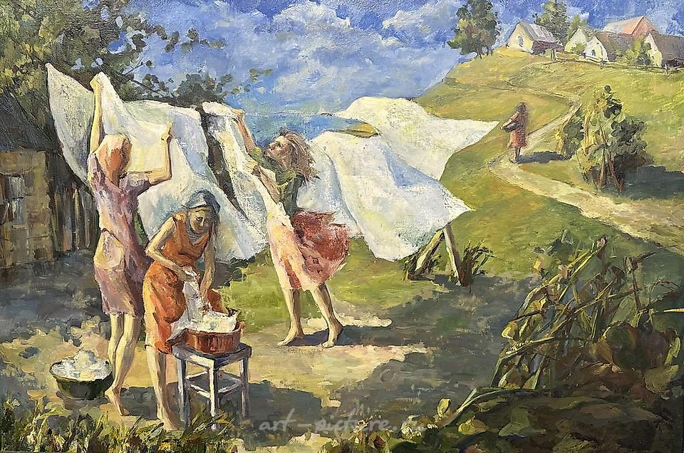 Свежий ветер. Прачки.